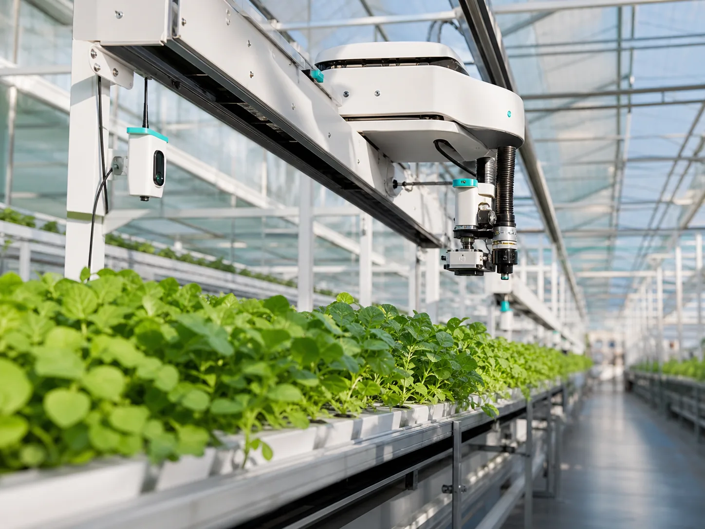 Modular horticulture automation machine prepared for leasing and deployment.